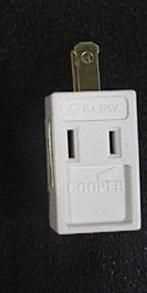 3 Outlet 2-Wire Cube Adapter White T.B.D.