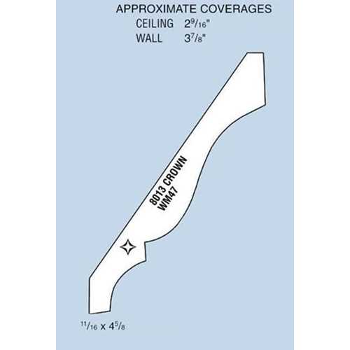 (LF) #8013PFJ Crown Moulding PFJ 11/16