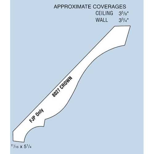 (LF) #8027PFJ Crown Moulding PFJ 11/16