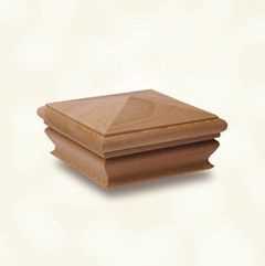 Woodway Mahogany 4x4 Pyramid Cap 870.1884