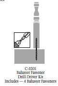 C3201 Baluster Fastener Kit  T.B.D.