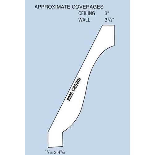 (LF) #8005 Crown Moulding 11/16