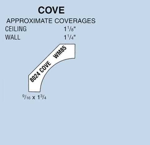 (LF) #8024 Cove Moulding 9/16