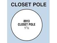 (LF) #8913 Closet Pole 1-1/2" Diameter Bay #88 - SOLD BY LF