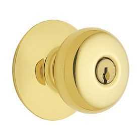 Schlage Plymouth Brass Keyed Entrance F51