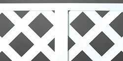 PVC White Lattice Divider Molding 8'