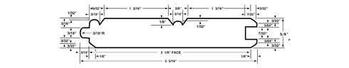 5/8x4x16' Beadboard PFJ E&CB Centurian Pine