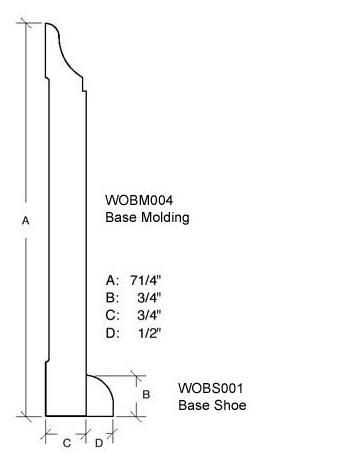 WOBM004 WindsorOne Colonial Revival Base 3/4