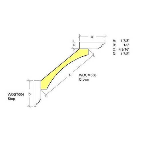 WOCM006 WindsorOne Colonial Revival Crown 3/4