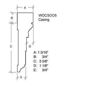 WOCS005 WindsorOne Colonial Revival Casing 1-3/16