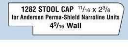 (LF) #1282 2-3/8 Stool Cap Bay #41 - SOLD BY LF